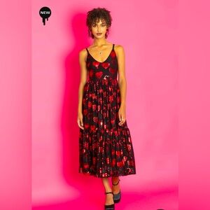 Broken Hearts Sheer Midaxi Dress